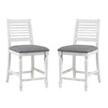 Set of 2 Cambrien Farmhouse Counter Height Barstools with Upholstered Seats - HOMES: Inside + Out