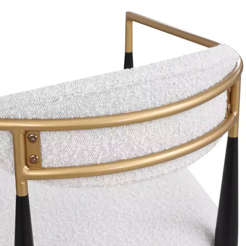 Christopher Knight Home Set di 2 sgabelli da bar alti 63,5 cm Liam moderni imbottiti in ferro, beige/nero