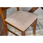 Set di 2 sedie laterali in tessuto Jackson Wide X Back, colore nocciola scuro - Powell