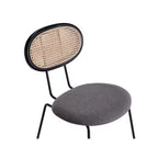 Set di 2 sedie da pranzo Jardin con seduta imbottita nero/grigio - Manhattan Comfort: Mid-Century, struttura in legno di frassino, nessun assemblaggio richiesto