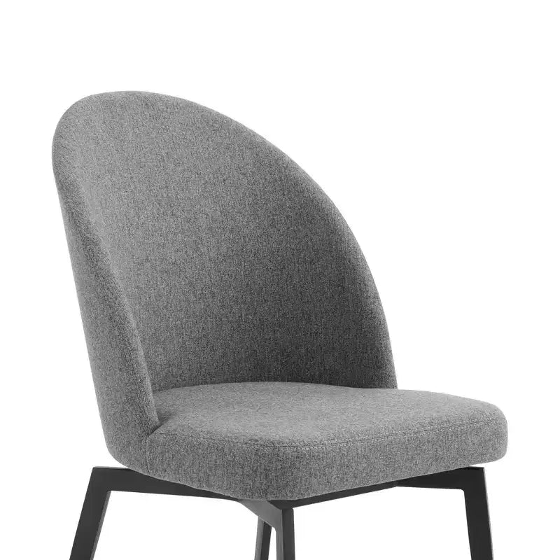 Set di 2 sedie da pranzo Sunny Swivel in tessuto e metallo grigie - Armen Living