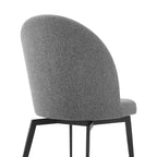 Set di 2 sedie da pranzo Sunny Swivel in tessuto e metallo grigie - Armen Living