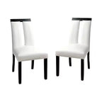 Set di 2 sedie Stevenson in similpelle bianca imbottite con schienale aperto: schienale alto, contemporaneo - HOMES: Inside + Out