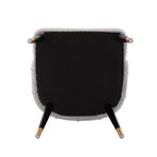 Set di 2 sedie da pranzo Eda moderne imbottite in velluto e similpelle grigie - Manhattan Comfort