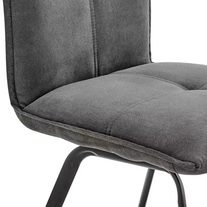 Set di 2 sedie da pranzo Rylee in tessuto grigio antracite/nero - Armen Living