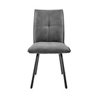 Set di 2 sedie da pranzo Rylee in tessuto grigio antracite/nero - Armen Living