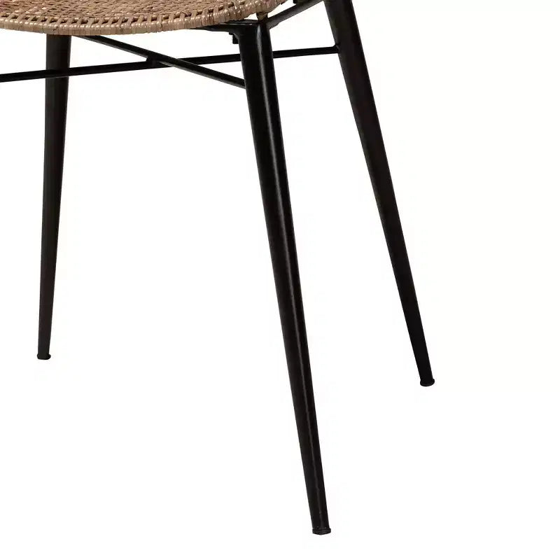 Sedia da pranzo in rattan e metallo ballerina bali & pari: Realizzata a mano, design bohémien