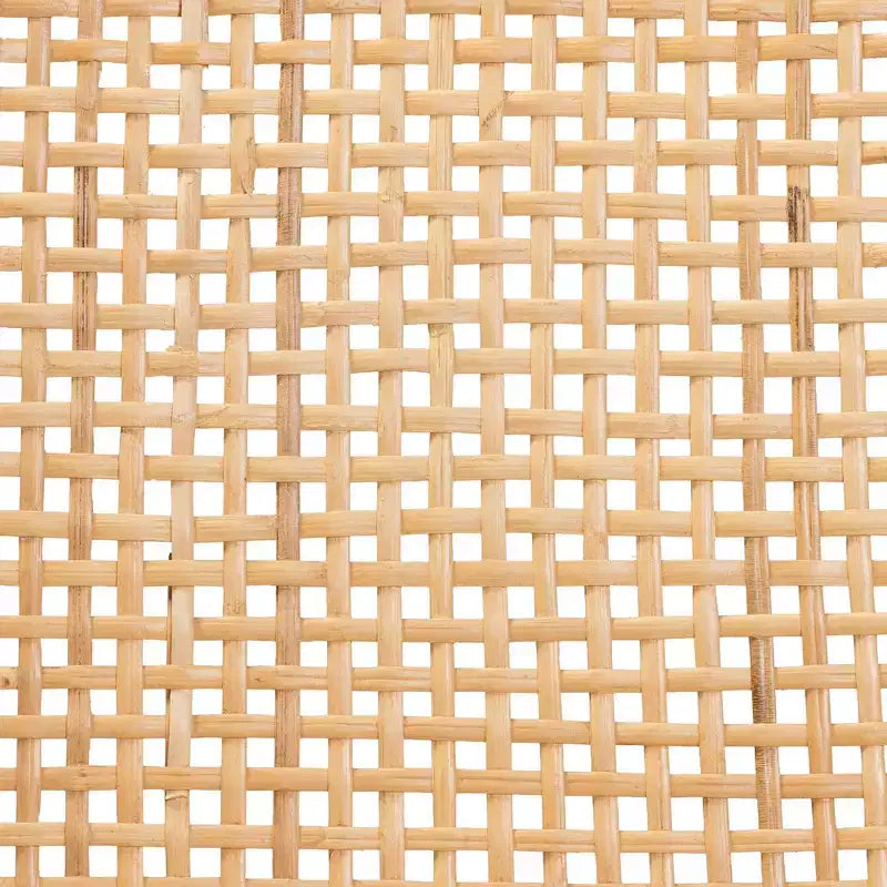 Set 2 sedie da pranzo Caspia in legno e rattan naturale/noce - bali & pari: Legno massello di mango, artigianato indonesiano