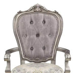 Sedia da pranzo Ariadne in velluto con finitura platino anticato 23,25" - Acme Furniture