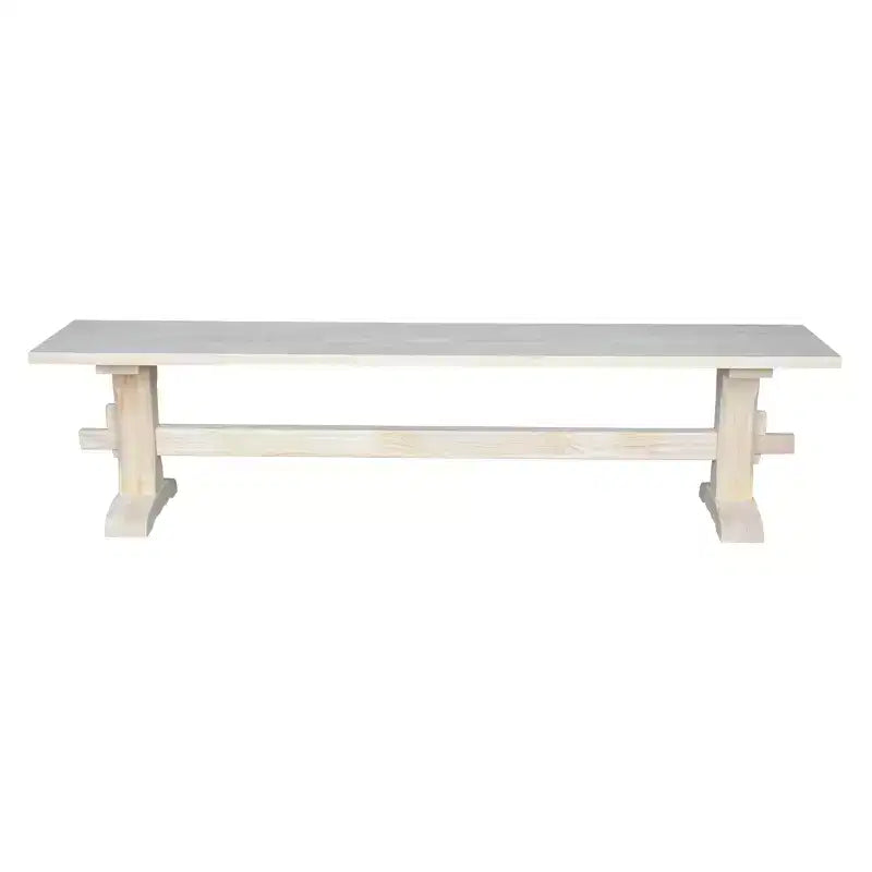 Panca a cavalletto non finita da 72" - International Concepts: Legno massello, Parawood, Ingresso, Soggiorno