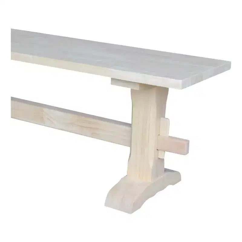 Panca a cavalletto non finita da 72" - International Concepts: Legno massello, Parawood, Ingresso, Soggiorno