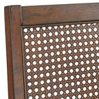 Set di 2 sedie da pranzo tradizionali Westbury in canna noce/crema di Buylateral: Struttura in legno di gomma, Rivestimento in lino