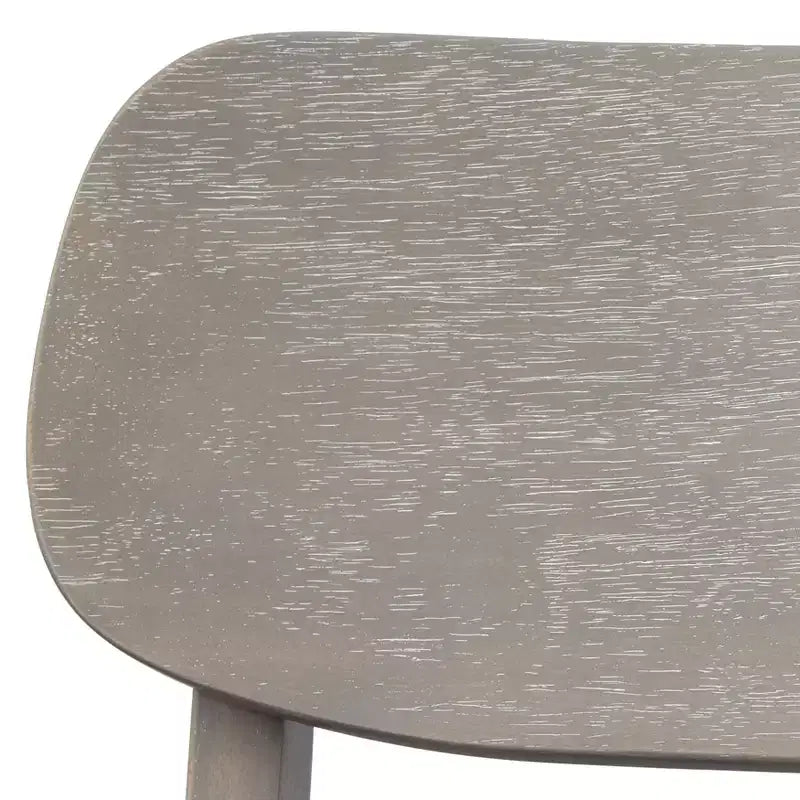 Lifestorey Set di 2 Sedie da Pranzo Carlisle in Legno Massello Grigio Chiaro: Moderno Mid-Century, Legno di Gomma, Imbottite