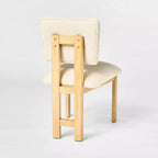Set da 2 sedie da pranzo moderne imbottite in legno, crema - Threshold™ progettate con Studio McGee: Legno di gomma laccato, rivestimento in poliestere