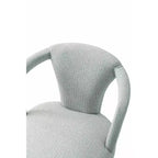 Manhattan Comfort Palmer Sedia da pranzo imbottita moderna in tweed, color argento