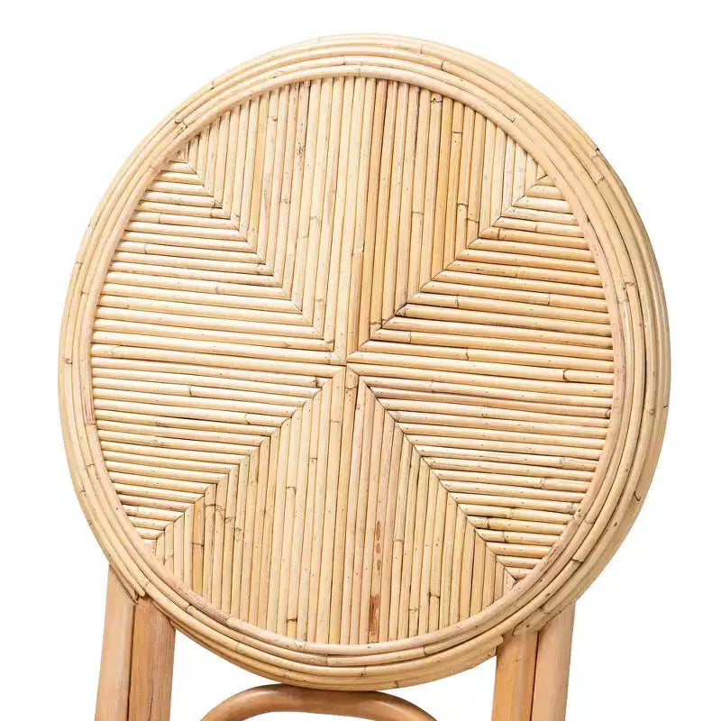 bali & pari Carita Sedia da pranzo in rattan Marrone naturale: Nessun assemblaggio richiesto, pulire le macchie, telaio in legno