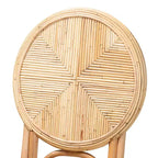 bali & pari Carita Sedia da pranzo in rattan Marrone naturale: Nessun assemblaggio richiesto, pulire le macchie, telaio in legno