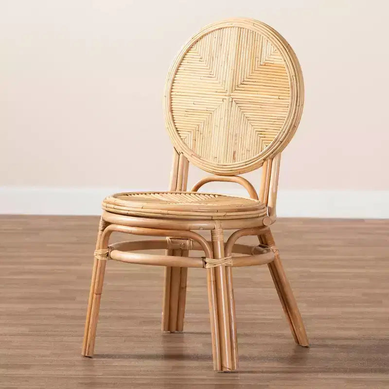 bali & pari Carita Sedia da pranzo in rattan Marrone naturale: Nessun assemblaggio richiesto, pulire le macchie, telaio in legno