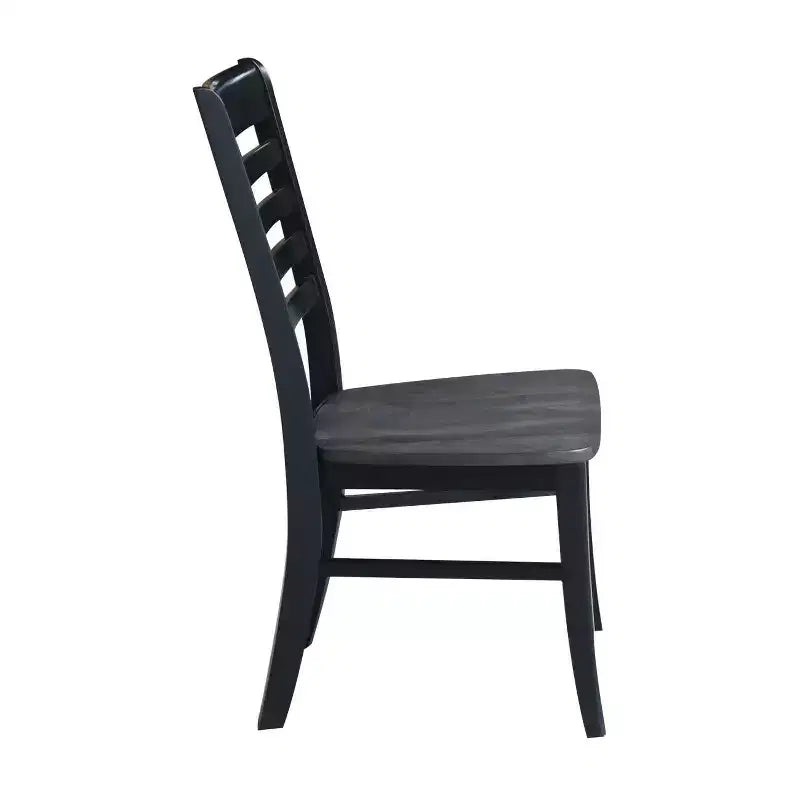 Set di 2 sedie Cosmo Roma Ladderback color carbone/nero - International Concepts