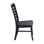 Set di 2 sedie Cosmo Roma Ladderback color carbone/nero - International Concepts