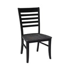 Set di 2 sedie Cosmo Roma Ladderback color carbone/nero - International Concepts