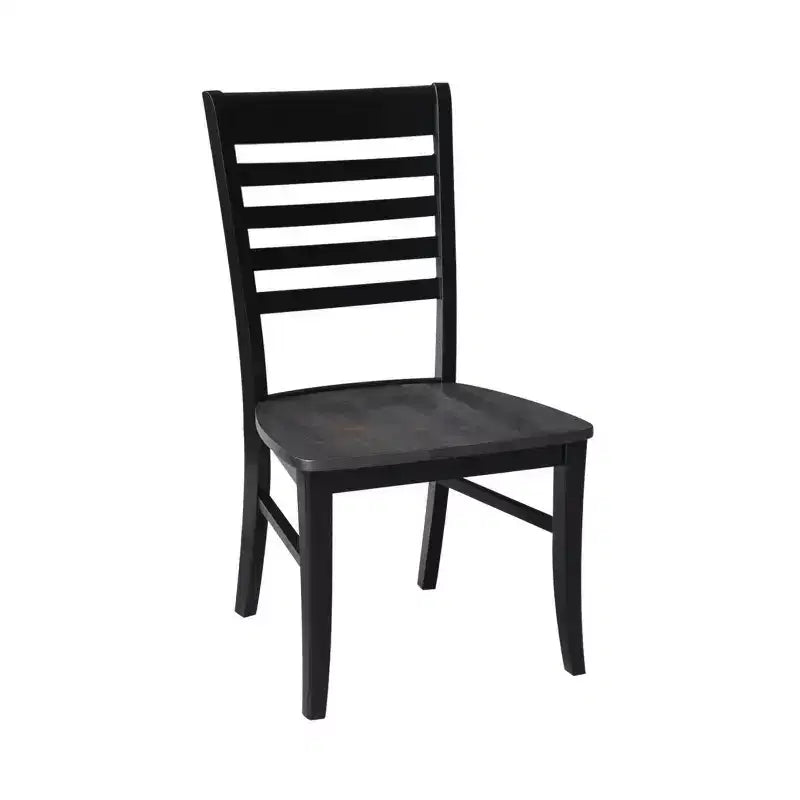 Set di 2 sedie Cosmo Roma Ladderback color carbone/nero - International Concepts