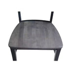 Set di 2 sedie Cosmo Roma Ladderback color carbone/nero - International Concepts