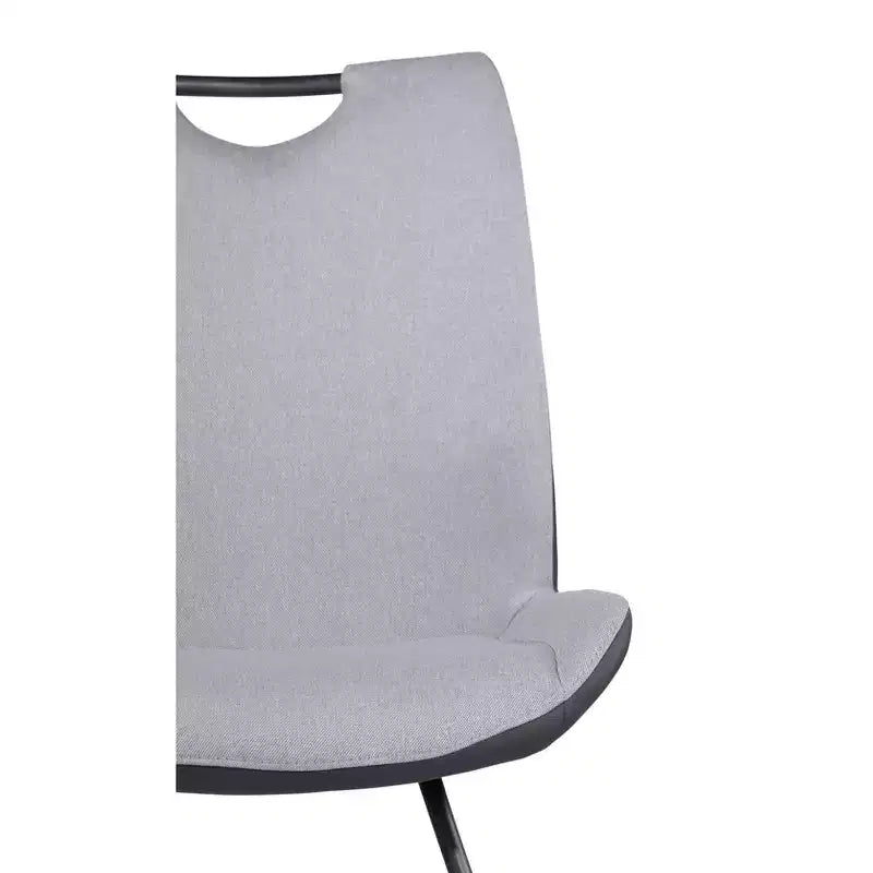 Set di 2 sedie da pranzo contemporanee Delvar in tessuto peltro - Armen Living: imbottite, struttura in legno, pulizia delle macchie