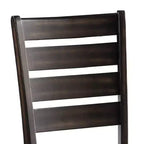 Sedia da pranzo Urbana da 23" in PU nero ed espresso - Acme Furniture: set da 2, senza braccioli, rivestimento in lino