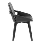 LumiSource Cosmo Sedia in Bambù Nero/PU Nero