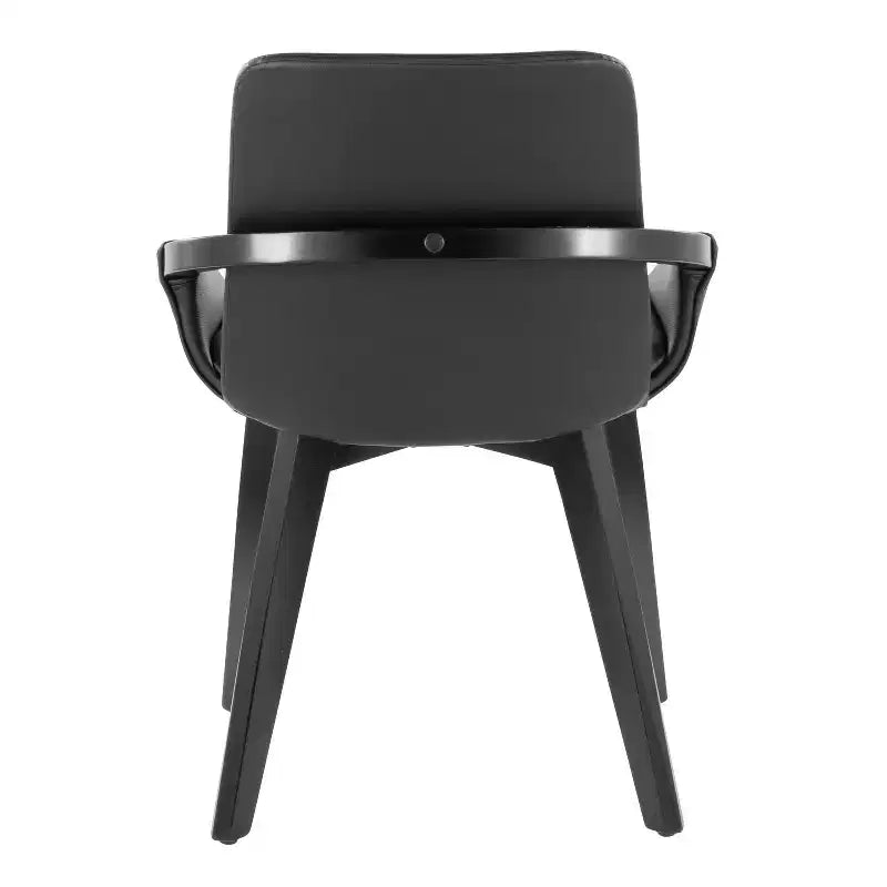 LumiSource Cosmo Sedia in Bambù Nero/PU Nero