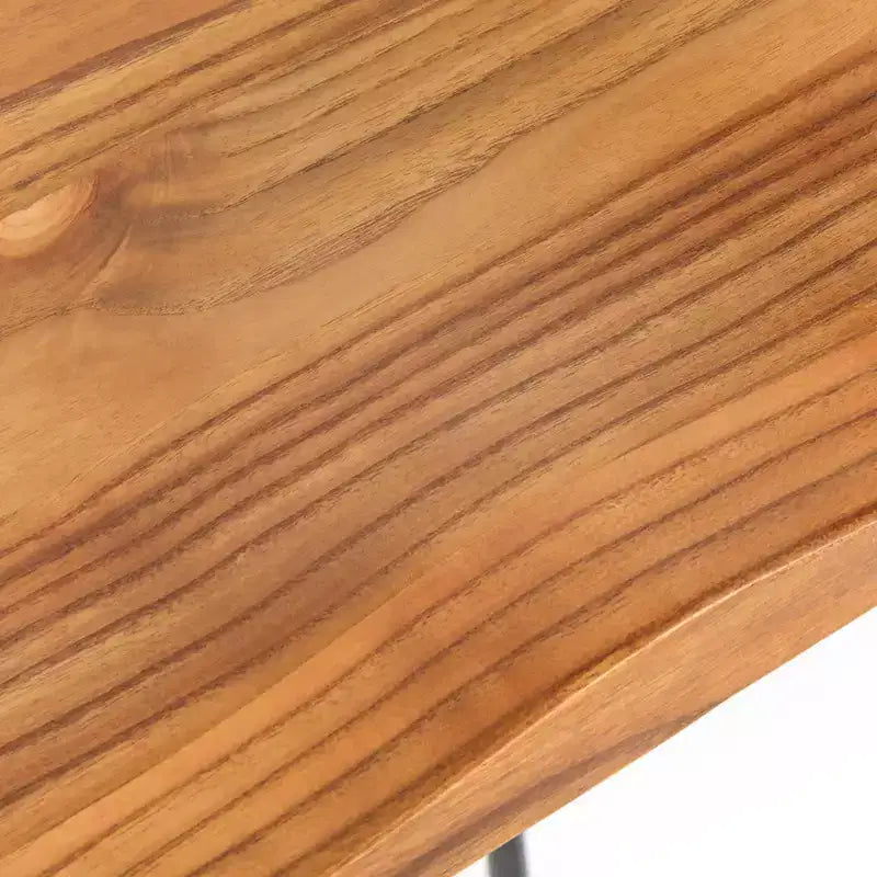 Lifestorey Set di 2 Sgabelli Chapman da 61 cm (Altezza Bancone) Naturali: Struttura Nera, Legno di Pino, Design Industriale