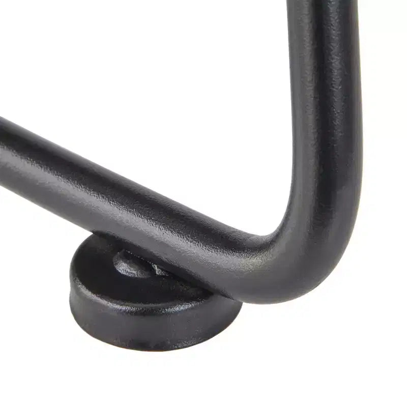 Lifestorey Set di 2 Sgabelli Chapman da 61 cm (Altezza Bancone) Naturali: Struttura Nera, Legno di Pino, Design Industriale
