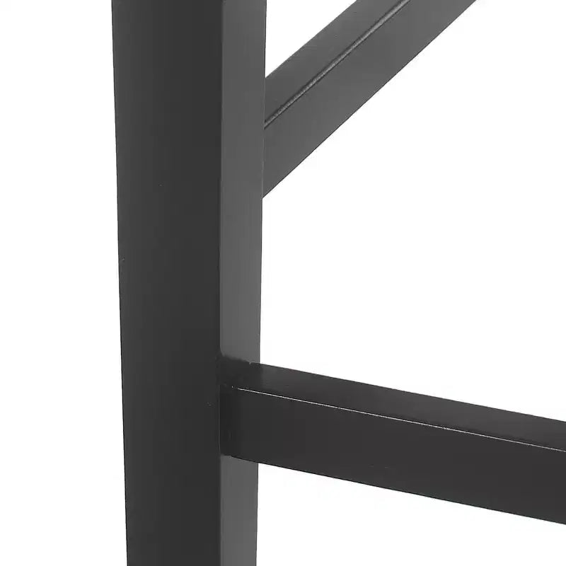 Christopher Knight Home 2 sgabelli da bar Benner Farmhouse, in legno, altezza bancone, colore nero: similpelle, gambe in legno di gomma, senza braccioli