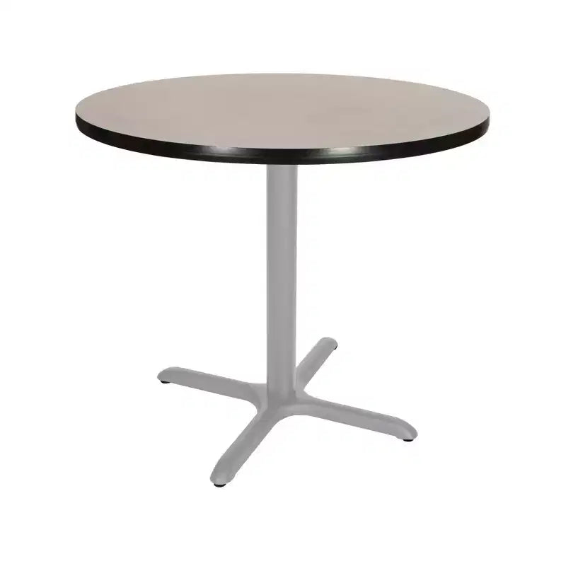 Tavolo da pranzo rotondo con base a X 30" Bennet Collection Hampden Furnishings Grigio/Grigio Nebulosa