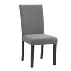 Set da pranzo Kellum contemporaneo da 5 pezzi: piano in finto marmo, sedie con borchie - miBasics