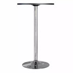 Tavolo rotondo Spectrum da 24" ad altezza bar con gambe in metallo nero - Winsome: Base cromata, piano in MDF, stile contemporaneo