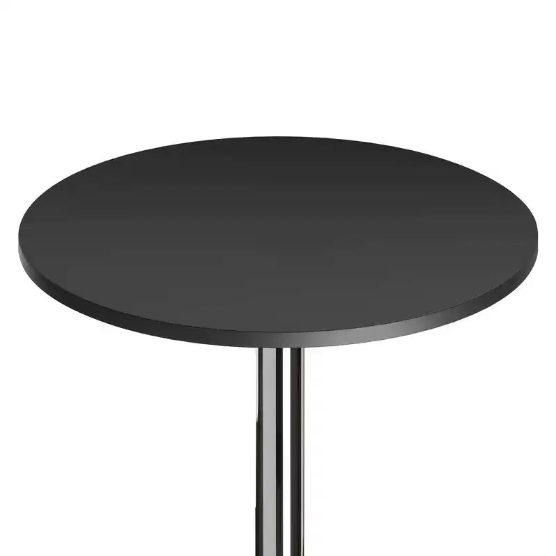 Tavolo rotondo Spectrum da 24" ad altezza bar con gambe in metallo nero - Winsome: Base cromata, piano in MDF, stile contemporaneo
