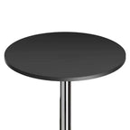 Tavolo rotondo Spectrum da 24" ad altezza bar con gambe in metallo nero - Winsome: Base cromata, piano in MDF, stile contemporaneo