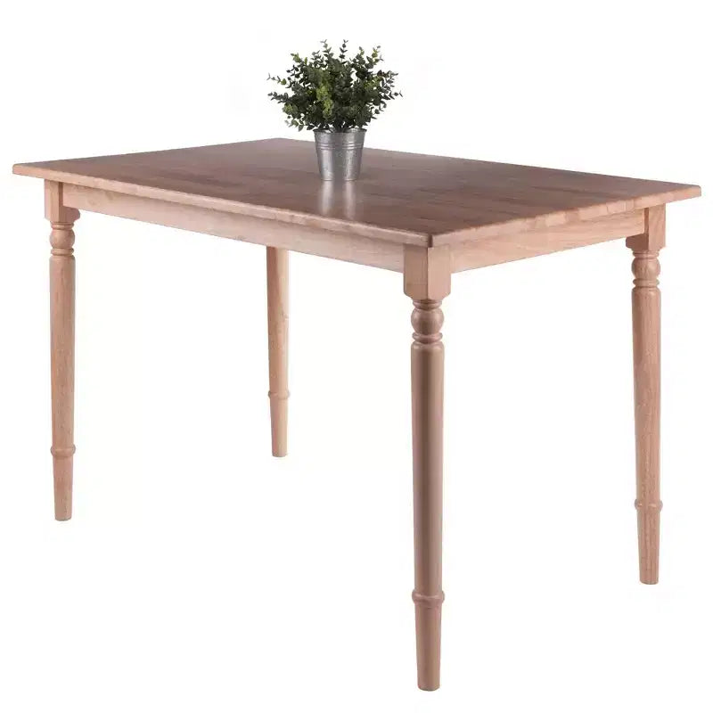 Set tavolo da pranzo Ravenna da 5 pezzi naturale - Winsome: legno rettangolare, 4 sedie, stile transizionale
