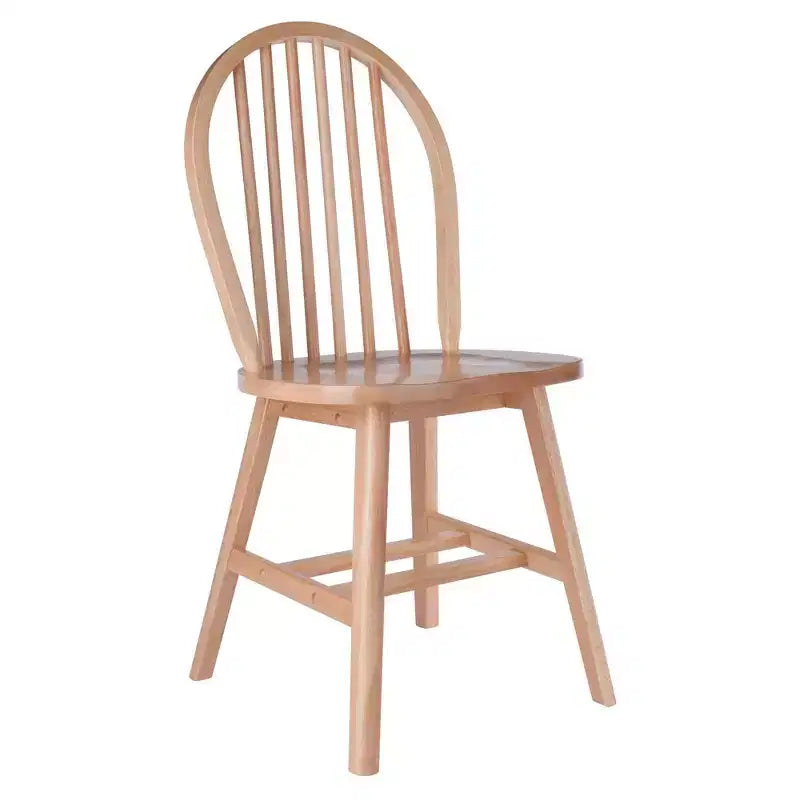 Set tavolo da pranzo Ravenna da 5 pezzi naturale - Winsome: legno rettangolare, 4 sedie, stile transizionale