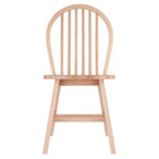Set tavolo da pranzo Ravenna da 5 pezzi naturale - Winsome: legno rettangolare, 4 sedie, stile transizionale