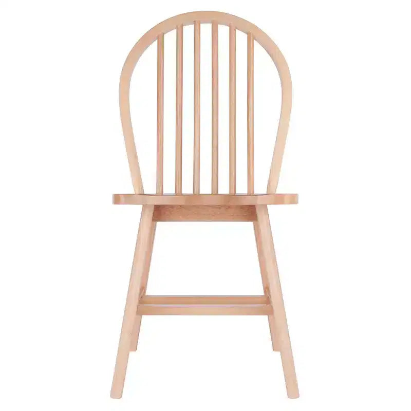 Set tavolo da pranzo Ravenna da 5 pezzi naturale - Winsome: legno rettangolare, 4 sedie, stile transizionale