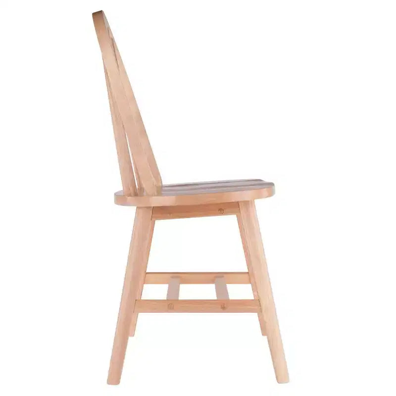 Set tavolo da pranzo Ravenna da 5 pezzi naturale - Winsome: legno rettangolare, 4 sedie, stile transizionale