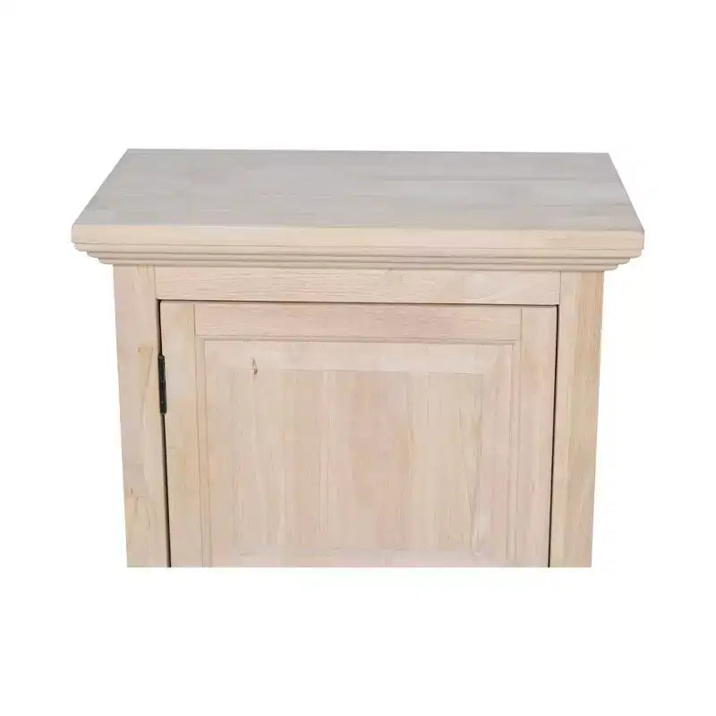 Credenza singola Jelly da 36" non finita - International Concepts: Legno massello, 2 ripiani, Legno di gomma