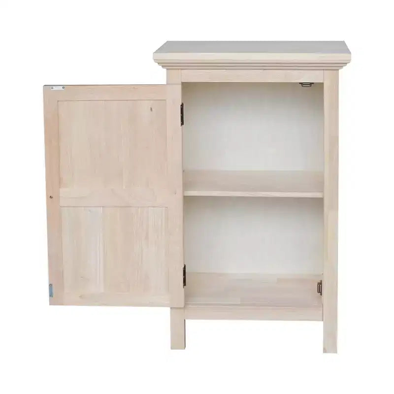 Credenza singola Jelly da 36" non finita - International Concepts: Legno massello, 2 ripiani, Legno di gomma