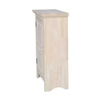 Credenza singola Jelly da 36" non finita - International Concepts: Legno massello, 2 ripiani, Legno di gomma