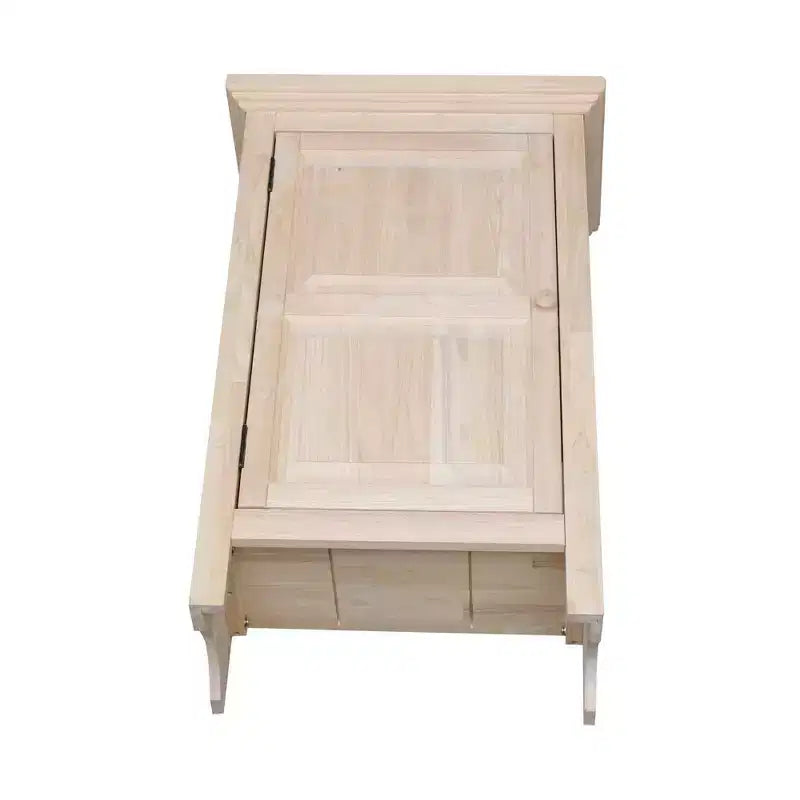 Credenza singola Jelly da 36" non finita - International Concepts: Legno massello, 2 ripiani, Legno di gomma