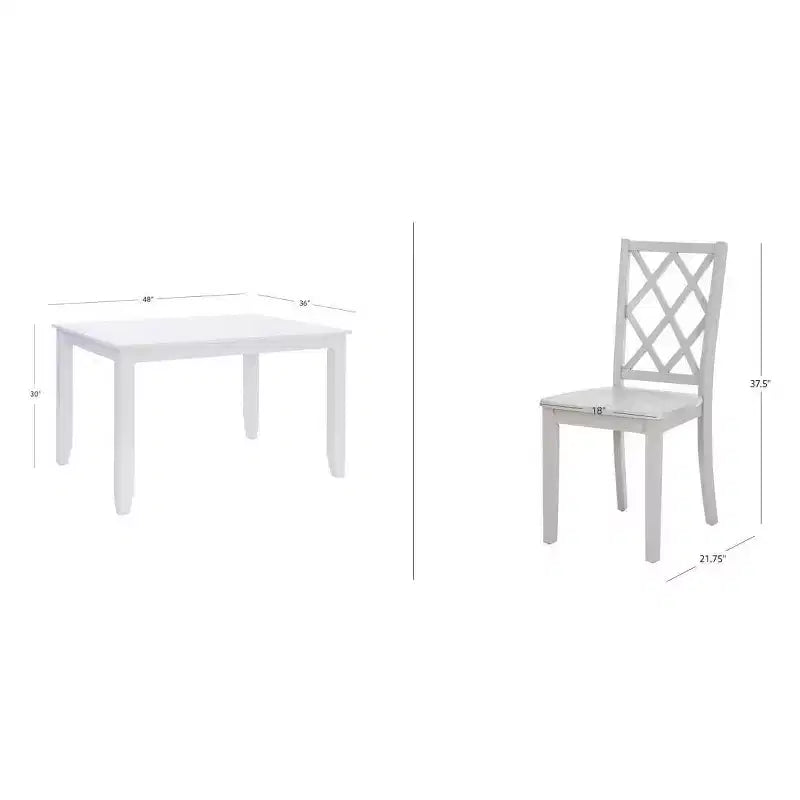 Set da pranzo rettangolare Powell Shelby 5 pezzi, altezza bancone, grigio