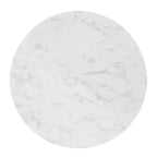 Tavolo da pranzo 36" Zinque in marmo artificiale oro/bianco - Modway: Moderno di metà secolo, non allungabile, base in metallo